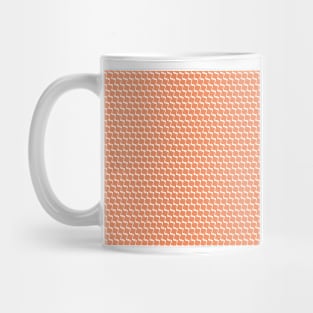 Peach pink geometric pattern design. Mug